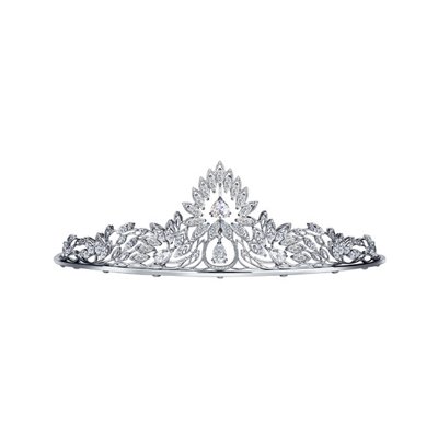Coroana pentru mireasa din Argint cu Zirconiu - 1